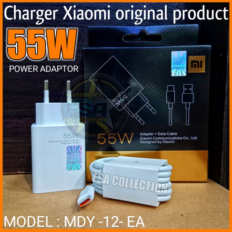 Charger xmi 55 watt type c turbo fast charging 6A original product Mi 11 Mi 10 mi 10T pro  poco F3 poco F2  poco X3 X3pro X3GT rdmi 10 s pro