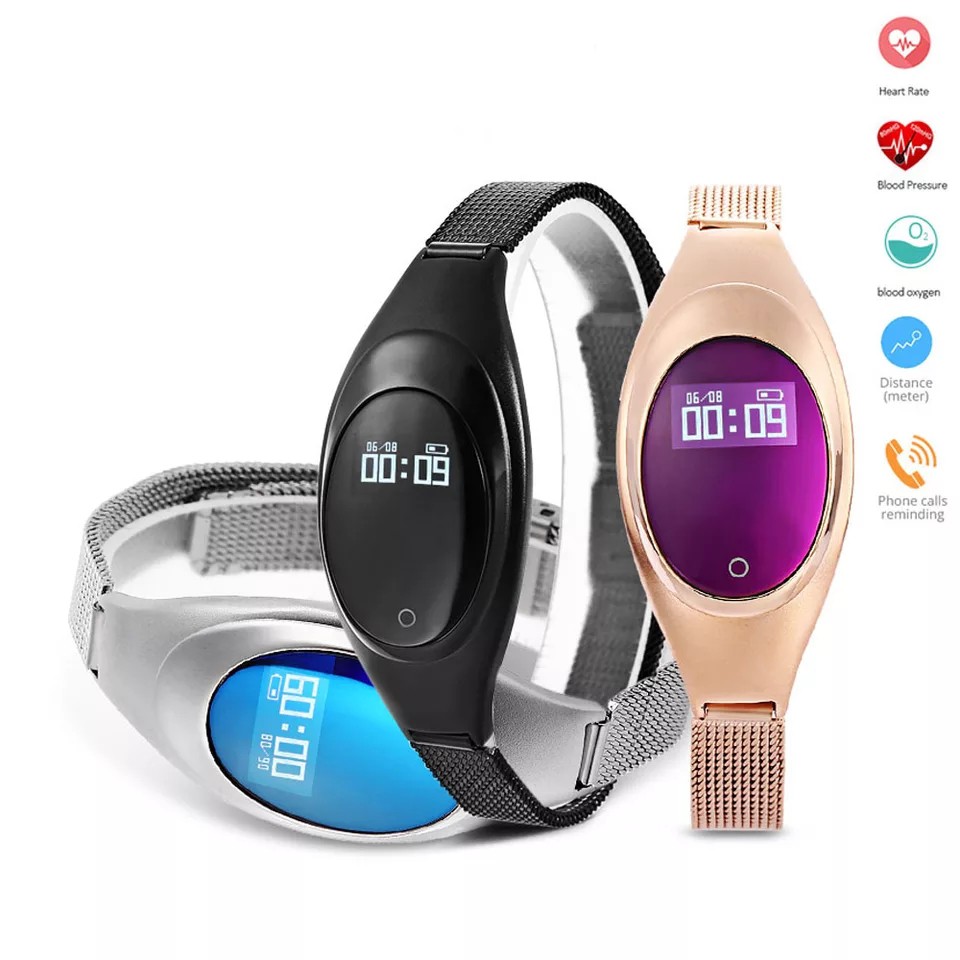 Z18 SmartWatch Fashion Wanita Bracket With Blood Pressure Heart Rate Smartband Smart Bracelet