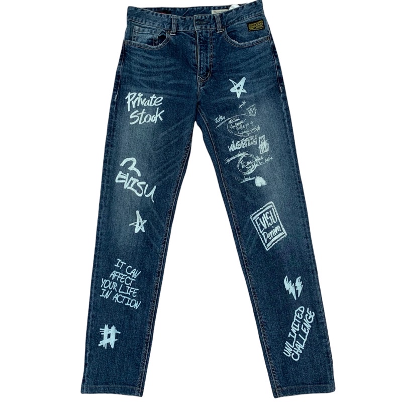 Celana Evisu Unlimited Denim Distortion Second