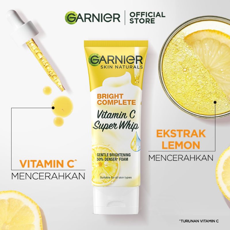 GARNIER BRIGHT COMPLETE VIT C SUPER WHIP FOAM