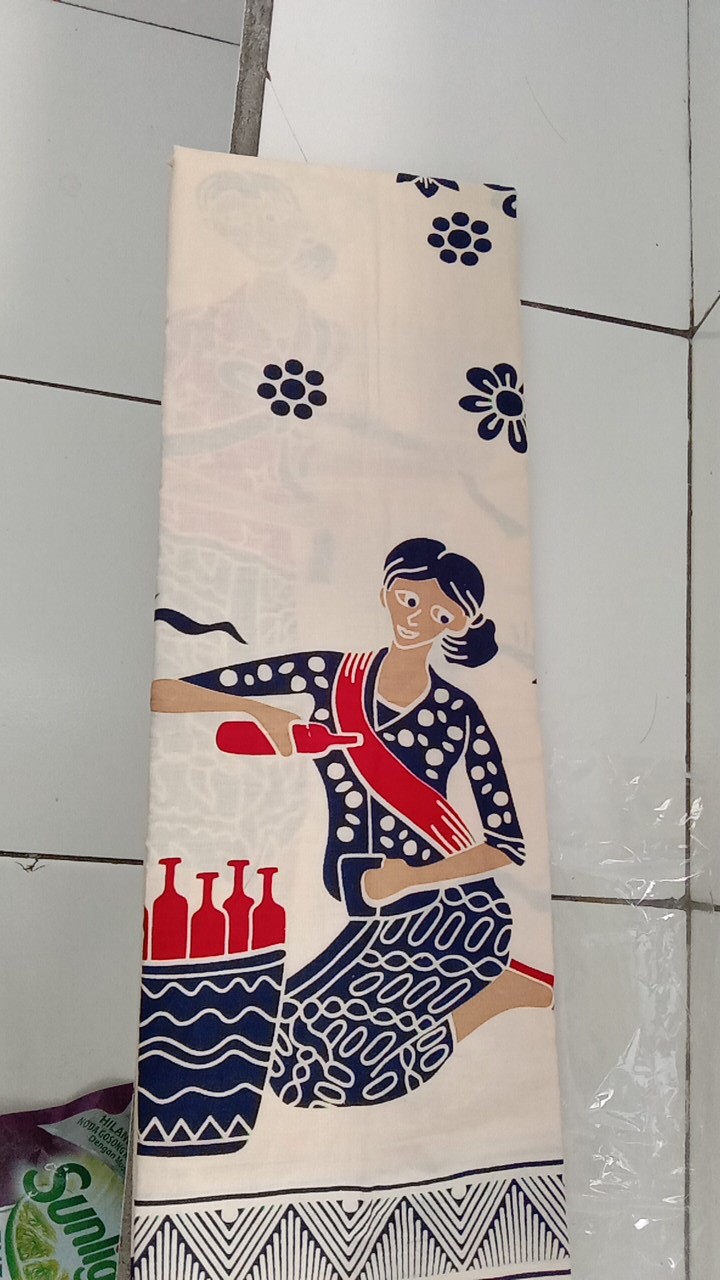 Batik Solo Batik Jamu Gendong Putih Sks1