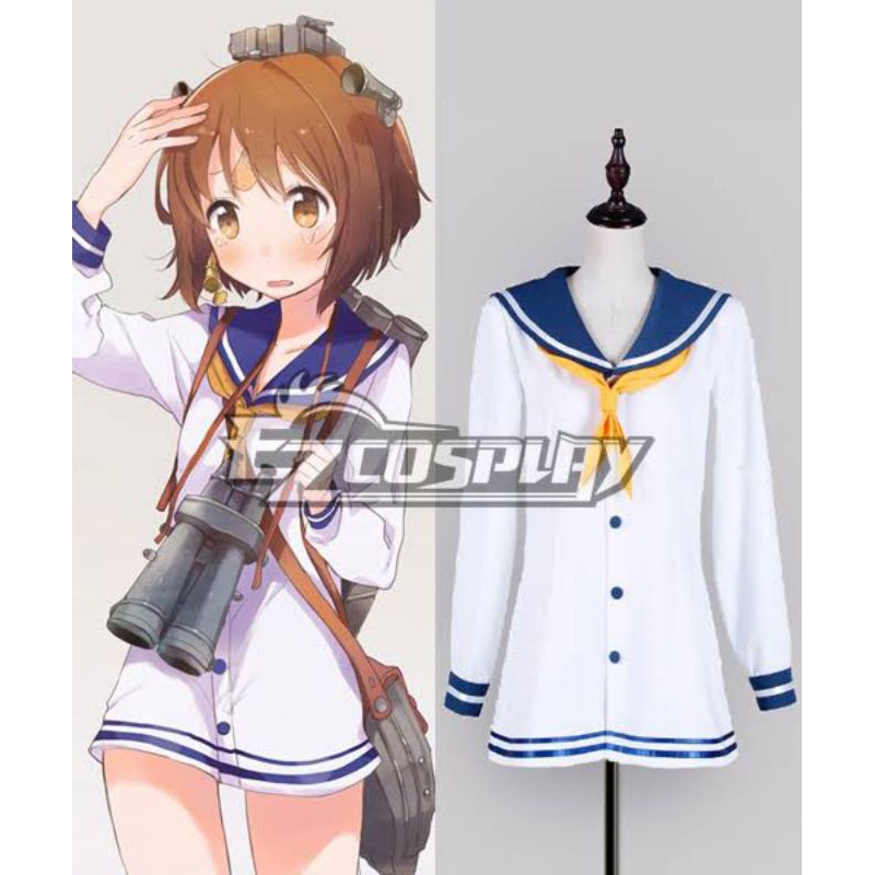 Kantai Collection Yukikaze Sailor Uniform Cosplay Costume