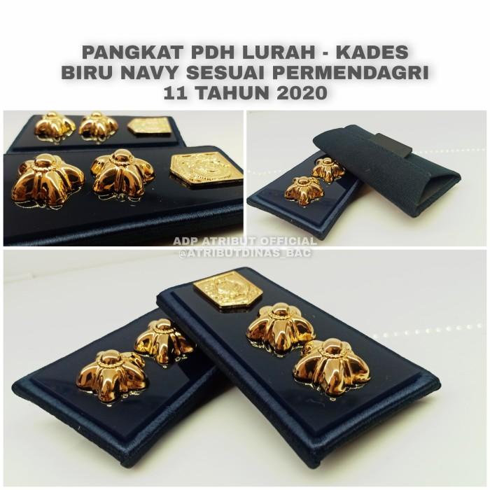 Seragam | Pangkat Lurah Terbaru Latar Biru Navy