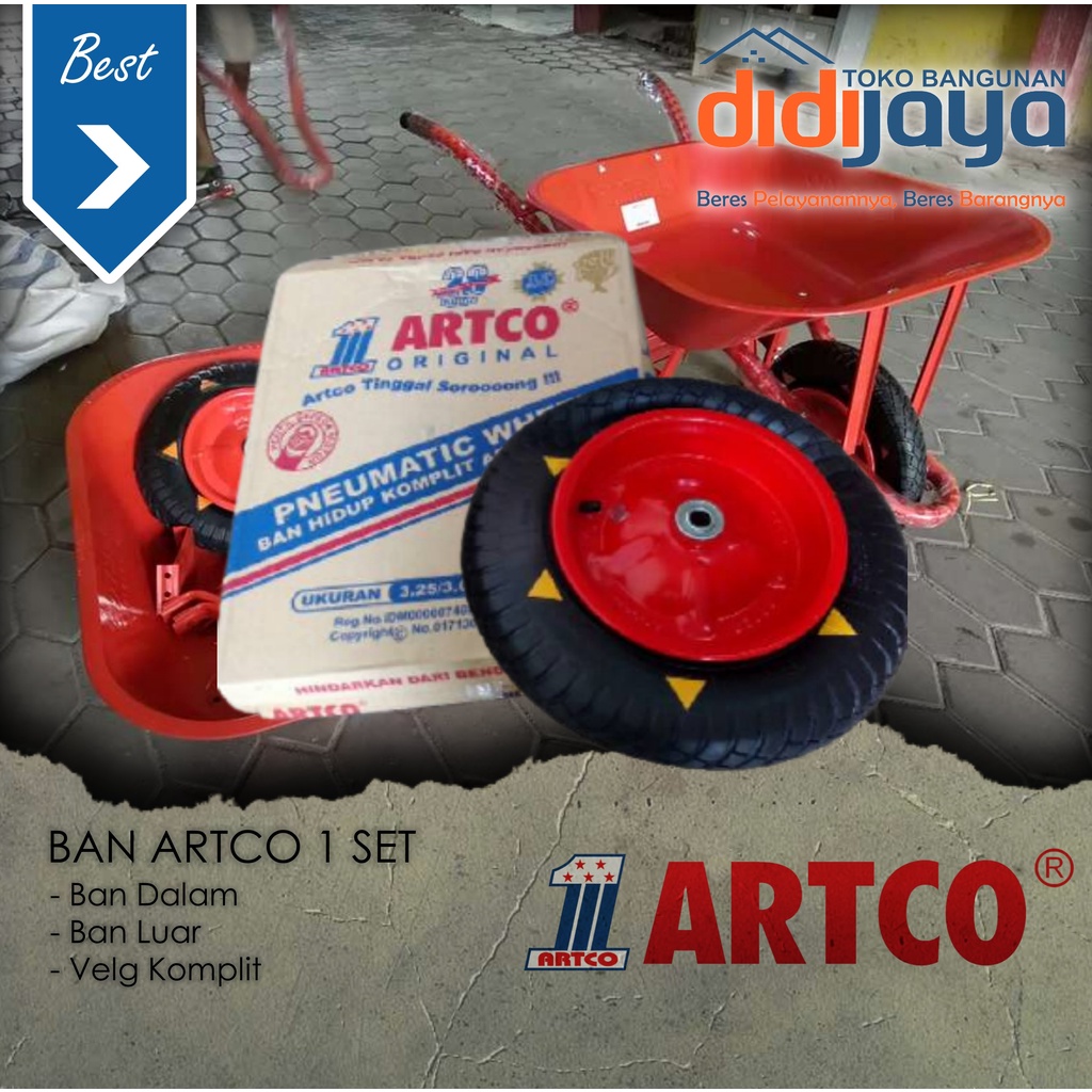 Ban Artco / Velg Artco 1 Set Komplit Tinggal Pasang