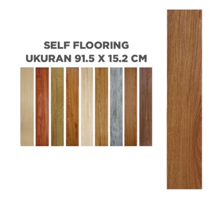 LANTAI VYNIL STIKER MOTIF KAYU