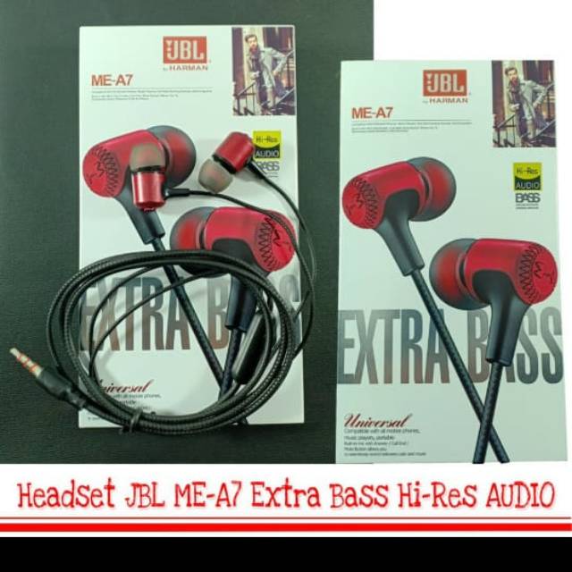 Headset Handsfree Earphone-ME-A7 /VT-105 Extra Bass Hi-Res Audio High Bass