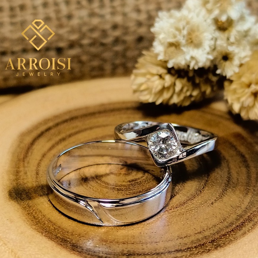 Cincin Kawin Palladium Cincin Tunangan