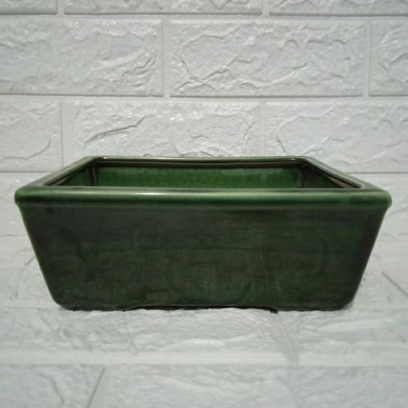 Pot persegi panjang keramik