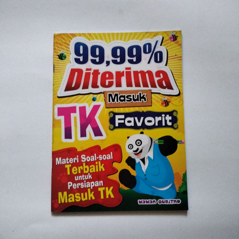 Buku Anak: 99,99% Diterima Masuk TK Favorit
