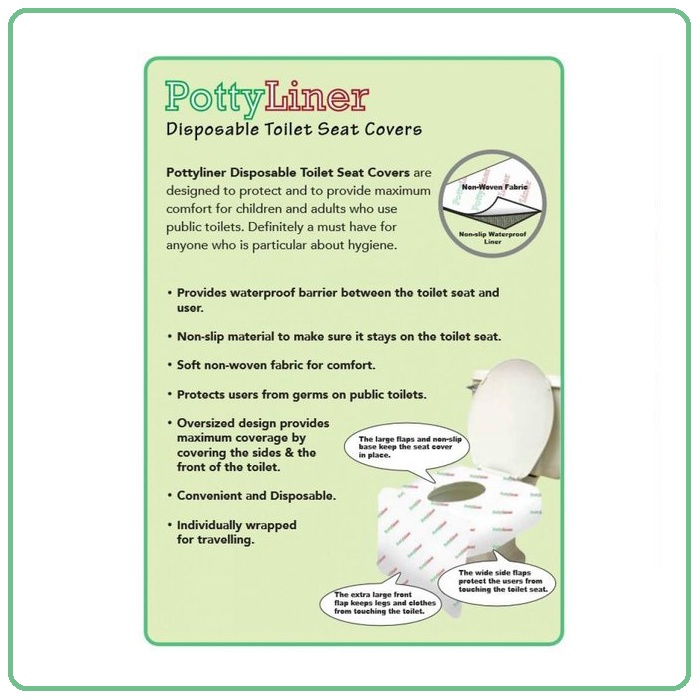 Potty Liner Disposable Toilet Seat Covers PREMIUM (5pcs)