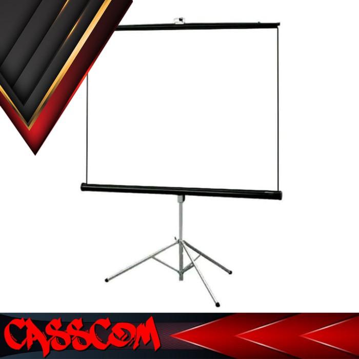 Proyektor / Layar Proyektor Tripod - Screen Projektor 70"
