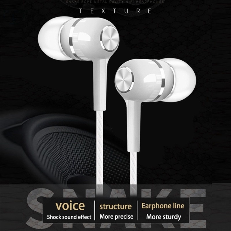 S12 Earphone In ear Universal Dengan Kabel Jack 3.5mm + Fitur Noise Reduction Dan Mic