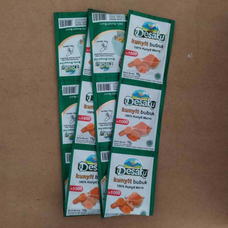

Kunyit Bubuk Desaku 1 renceng isi 12 pcs
