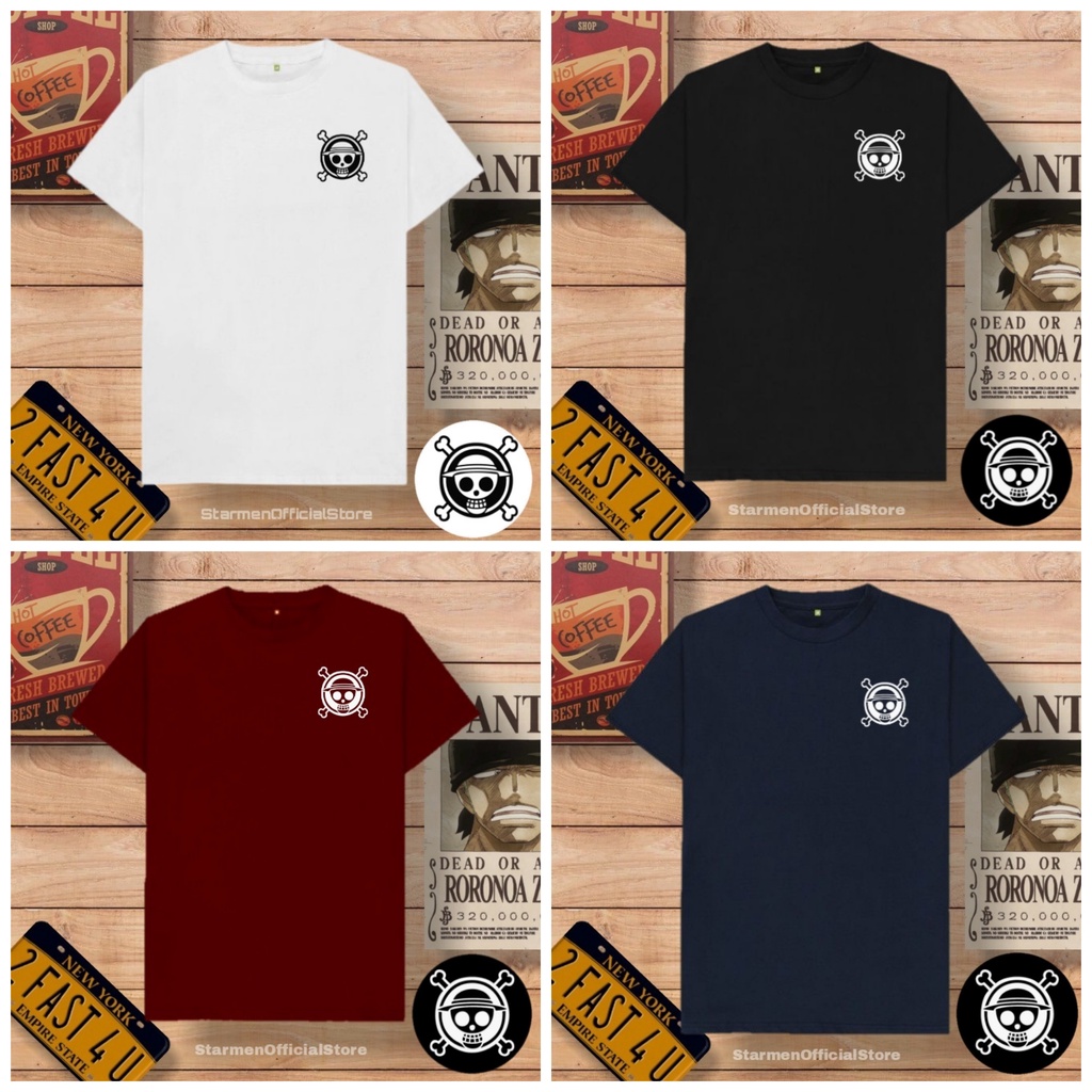 Kaos Distro Unisex ONEPIACE Katun Combed 30s / sablon polyflex /polyflex premium / Pakaian Pria Wanita Atasan Cowok Cewek /kaos kekinian / kaos viral / tshirt tumbrl tee basic /SIZE M , L , XL , XXL / kaus oblong oversize kaos murah best seller ready