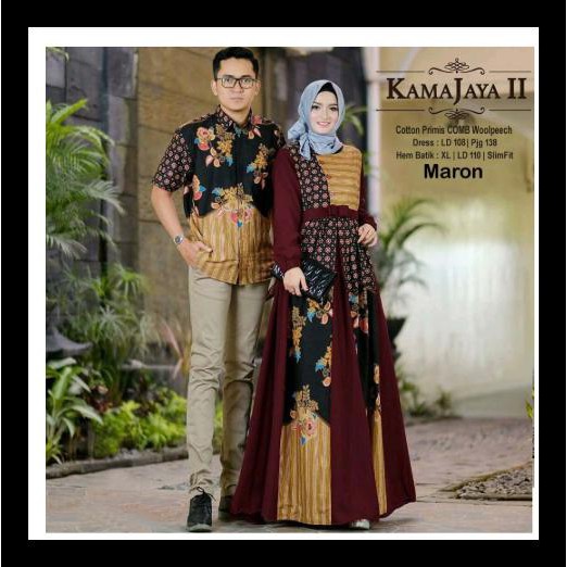 NEW PRODUK BAJU BATIK COUPLE PASANGAN KELUARGA MUSLIM GAMIS PESTA COUPLE 3 PALING DIMINATI