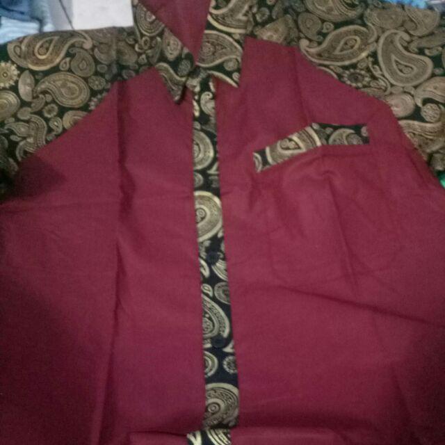 Kemeja Batik Pria Ppbtk07 Modern Lengan Pendek Casual Modis Trendy Masa Kini M L Xl Asli Pekalong