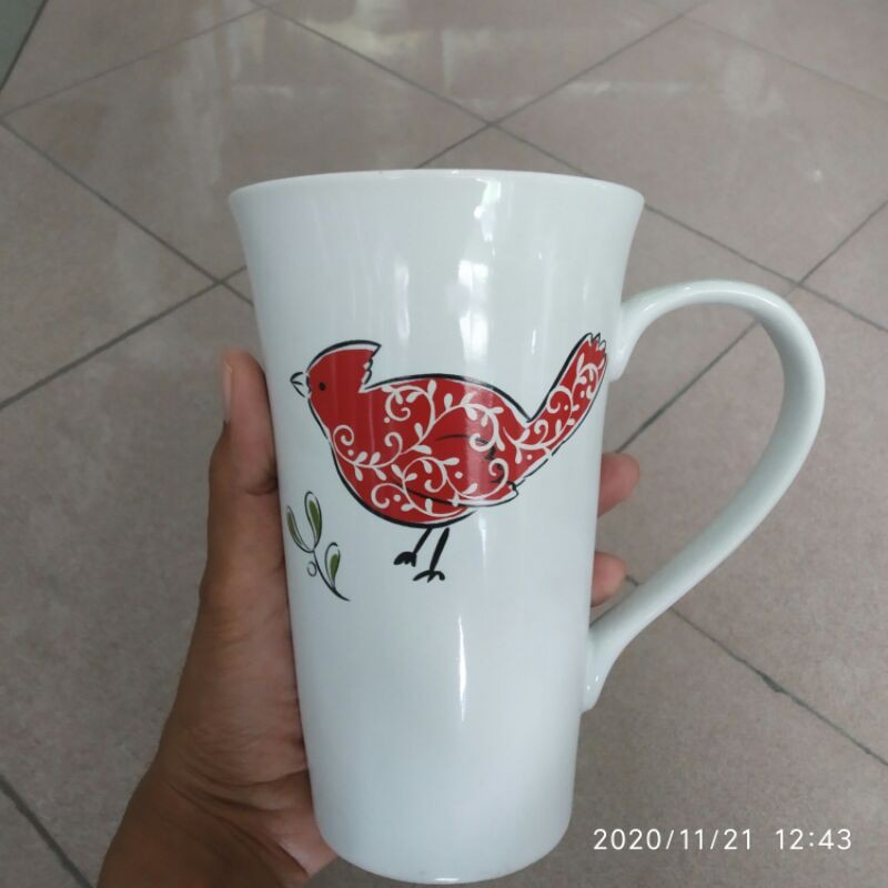 NOEL JOY MUG JUMBO KERAMIK SANGO CANTIK MOTIF AYAT NATAL