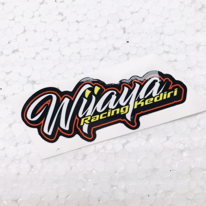 Sticker Wijaya Racing Kediri Orajet Laminasi Glossy