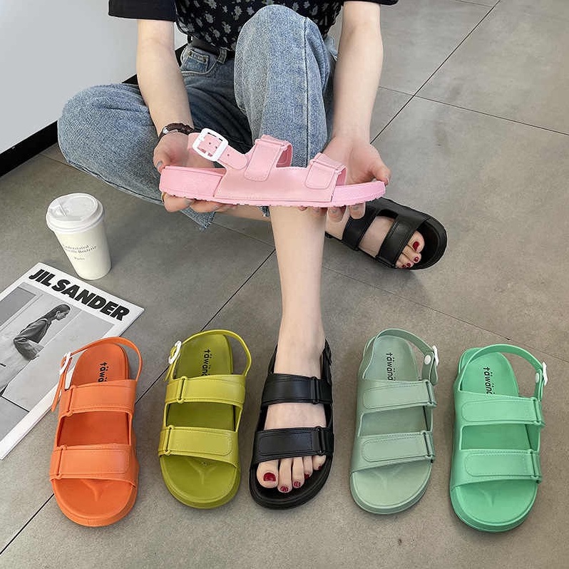 Sandal tawana casual strip Sendal fliptop wanita Tawana Model Korea Nyaman Pakai