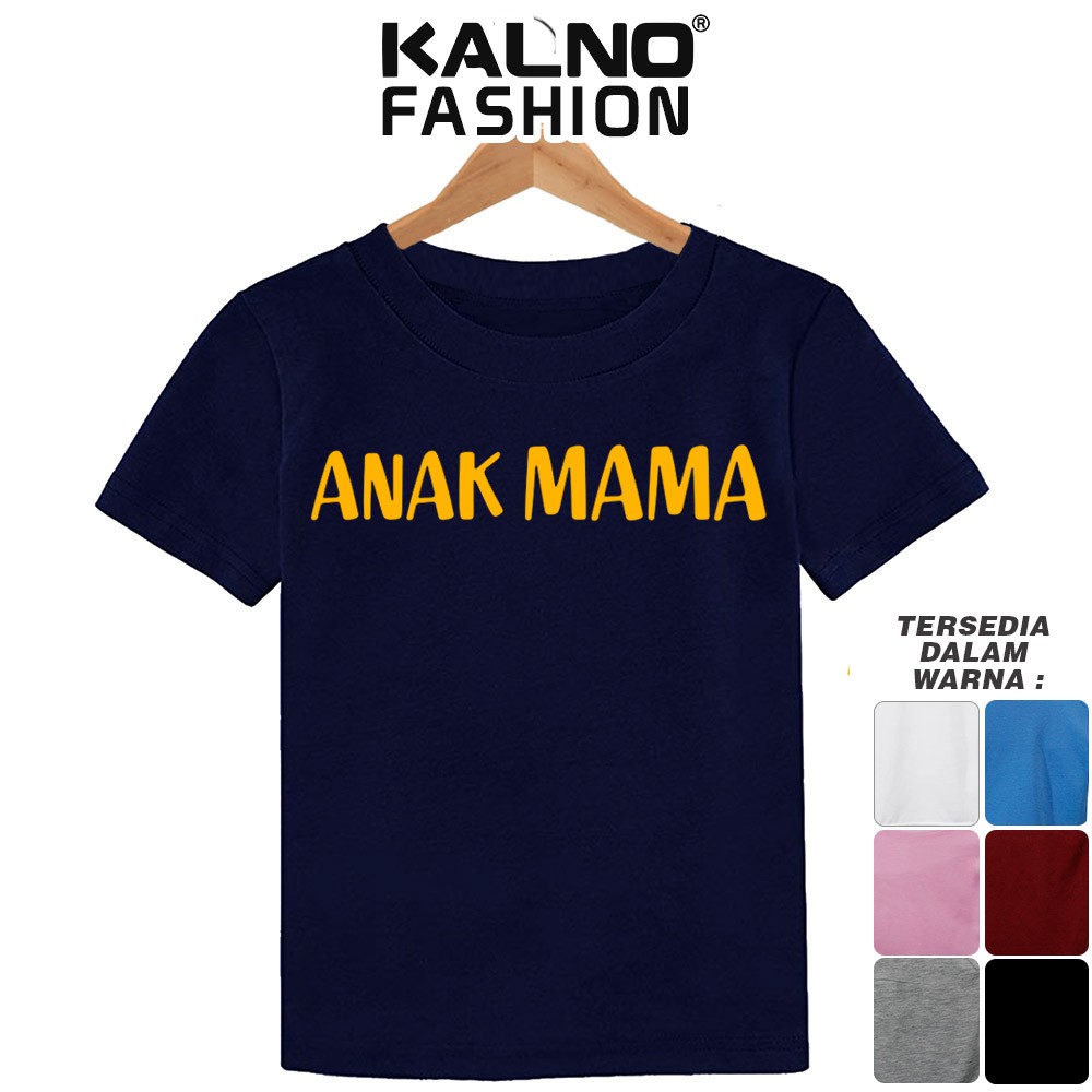 Baju Anak Print Sablon MAMA 001 - Anak Anak Umur 1 - 5 Tahun Ukuran SML Bahan Katun Polyester