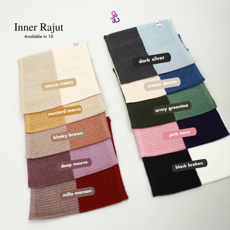 Linalivia Hijab || Inner Rajut Linalivia || Iner two tone || Ciput  || Linalivia Hijab || Bisa Cod