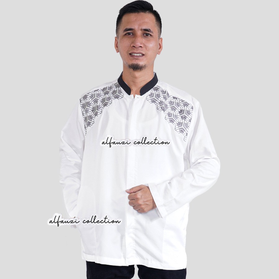 BAJU KOKO DEWASA LENGAN PANJANG BERKUALITAS PREMIUM KEMEJA KOKO TERBARU 2022 FASHION MUSLIM PRIA N8M