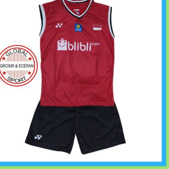 Update setelan baju badminton singlet/ setelan dewasa Y.155 / jersey bulutangkis singlet