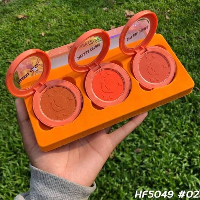 SIVANNA COLORS Pretty Peach Blusher Palette #HF5049 Thailand / Blush On / Blushon / Cosmetic Makeup