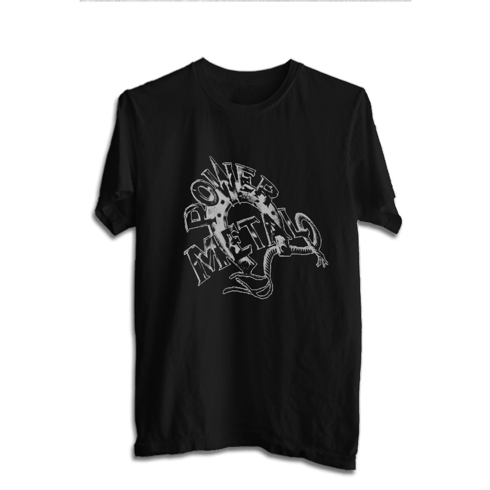 kaos BAJU DISTRO band power metal tshirt musik rock power 08