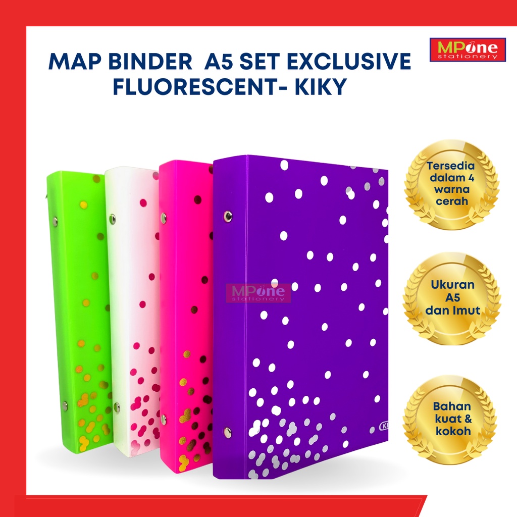 

Binder Kiky A5 Exclusive Flourescent / Binder Exclusive Kiky