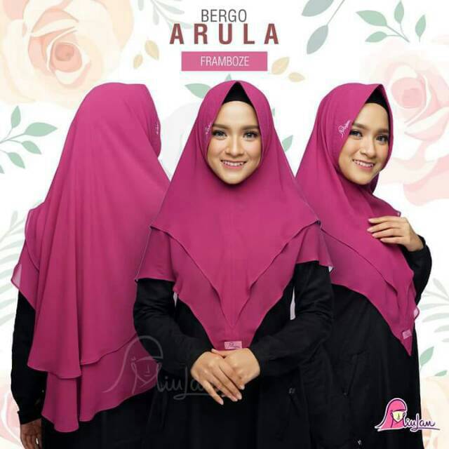 Jilbab Hijab Jumbo Simple Bergo Arula by Miulan