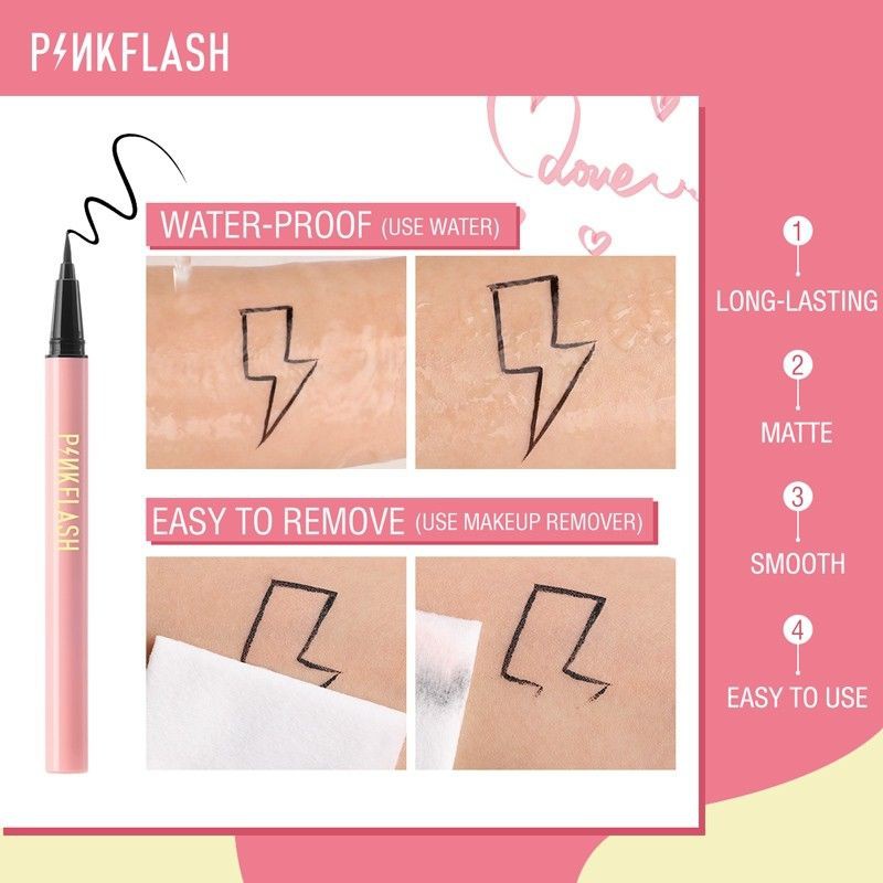 [JATENG] Pinkflash EYELINER Anti Air Waterproof Pink Flash OhMyLine