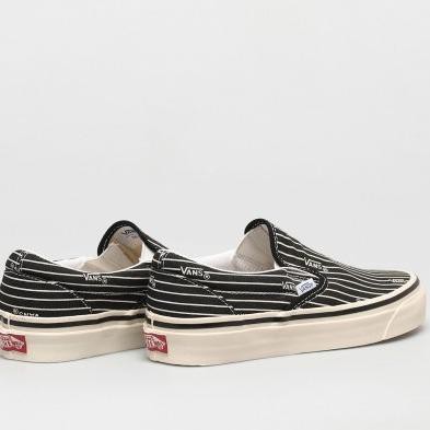 Vans Slip On Style 98 Dx Anaheim Og Stripe Og Black Original Bnib - 36 Iramastore22