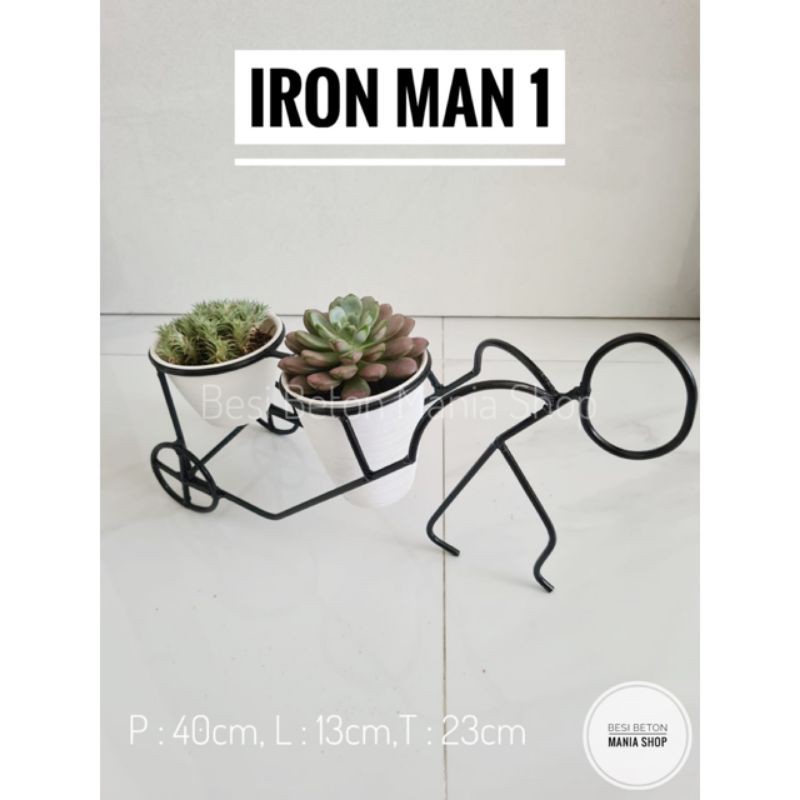 STANDING POT / STANDING POT BESI / RAK KAKTUS / RAK POT BESI / POT BESI / HIASAN DINDING BESI