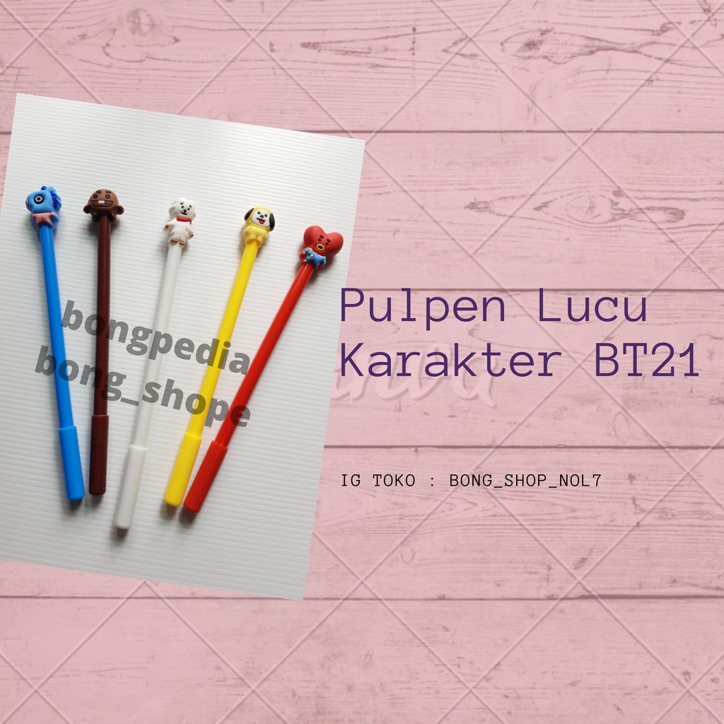 

Pulpen Lucu Karakter BT21|Pen Lucu Karakter BT21|Ballpoint Lucu BT21|Pen BT21