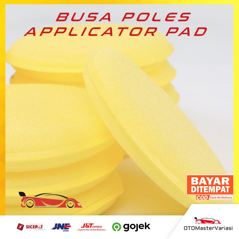 Busa Poles / Busa Waxing / Applicator Pad / Busa aplikator 10 cm halus / Sponge Poles mobil motor