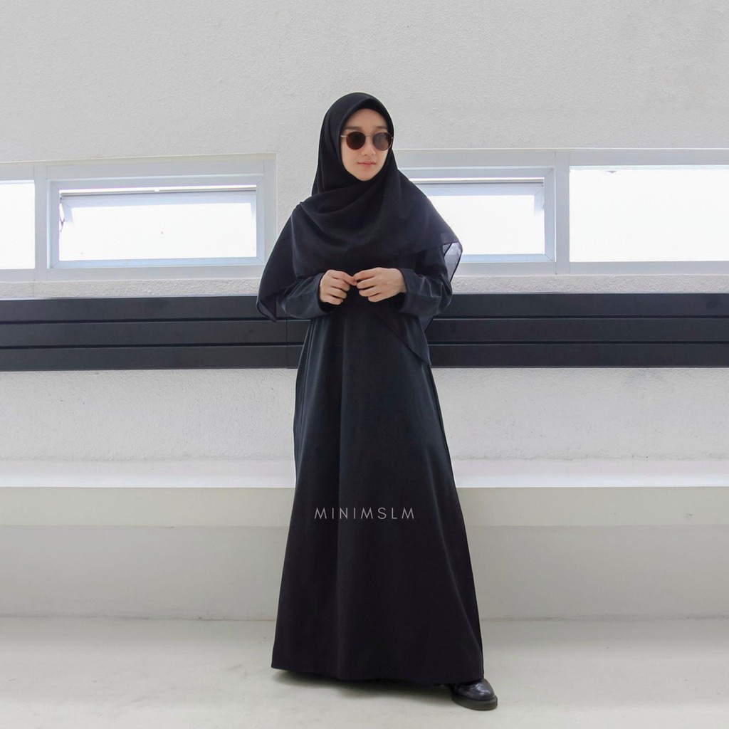 Basic Dress (Gamis Daily) MINIMSLM |  Mud ,Dove