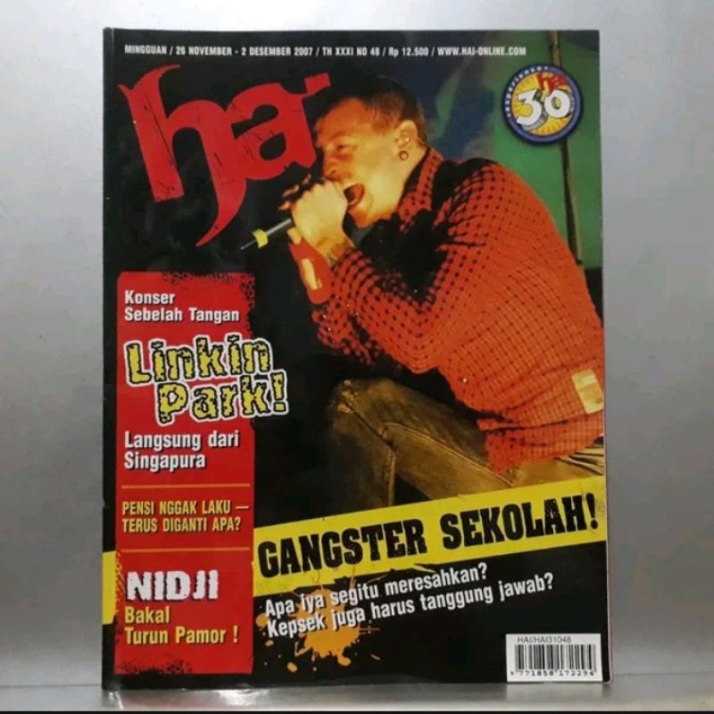 Majalah HAI No 48 - Desember 2007 - Cover Linkin Park