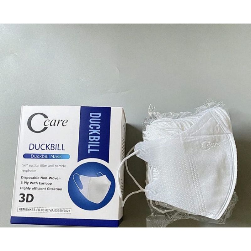 MASKER DUCKBILL DEWASA C CARE 4 PLY ISI 50 PCS