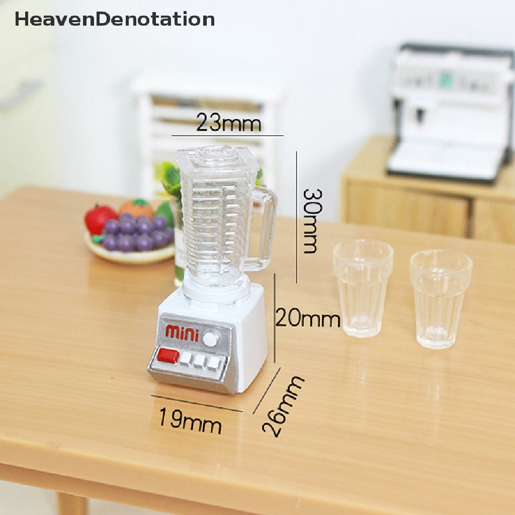 [HeavenDenotation] Mini Juicer Resin Dollhouse Miniature Decor Simulation Drink Model Toys