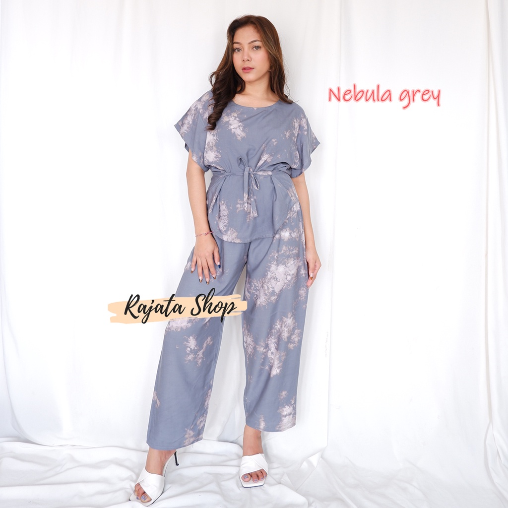 DASTER SETELAN BABYDOLL-BD NEBULA GREY