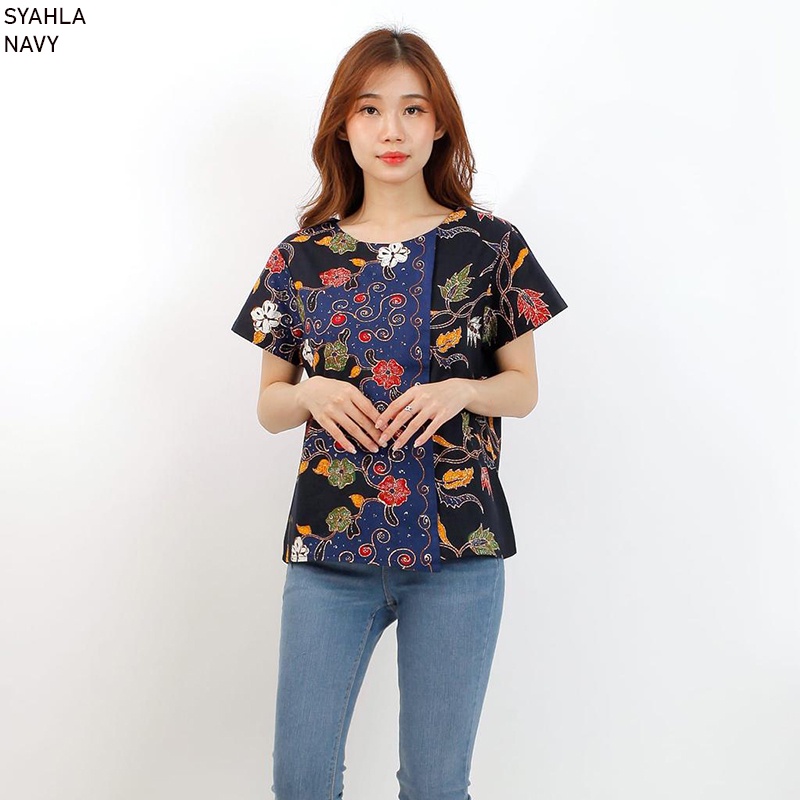 SYAHLA / HEIDY TOP JUMBO - Atasan Batik Jumbo Wanita Blouse Wanita