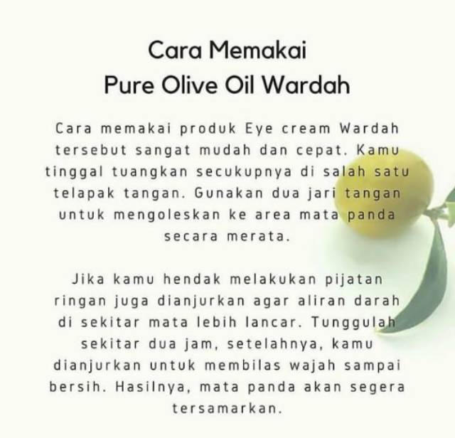 WARDAH Pure Olive Oil 50 ml