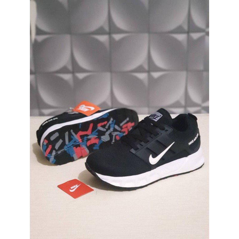 SEPATU ANAK SEKOLAH HITAM PREMIUM HIGH QUALITY SEPATU NIKE ANAK FULL BLACK KADO KIDS