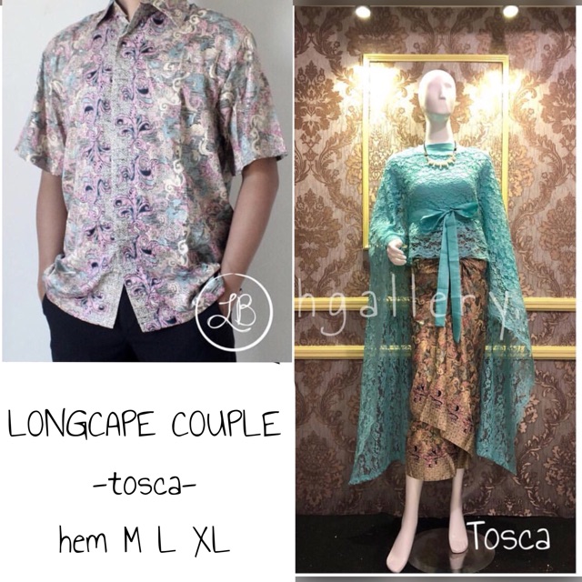 LONGCAPE COUPLE / KEBAYA COUPLE KONDANGAN / KEBAYA CAPE COUPLE