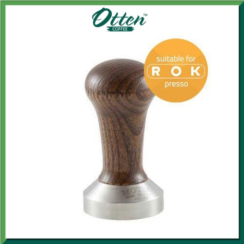 Motta Tamper Wood for Rok Presso 49mm |Tamper Rok Presso-0