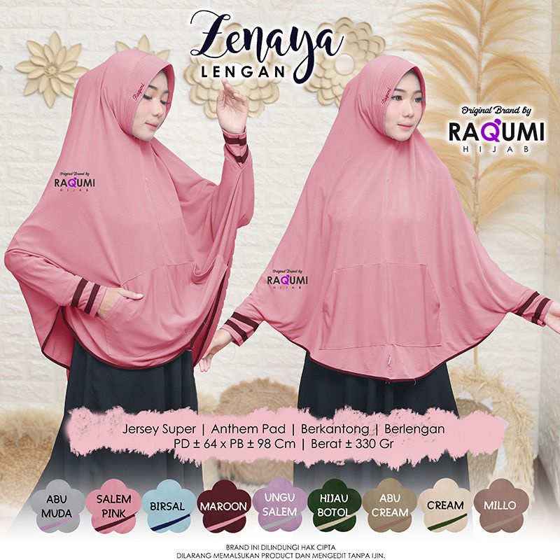 Raqumi Hijab | Zenaya Lengan