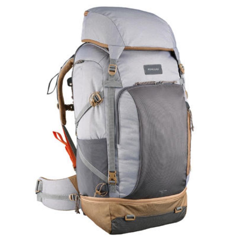 Tas Carrier/Keril Quechua Forclaz Escape Travel 500 70L Padlock Grey