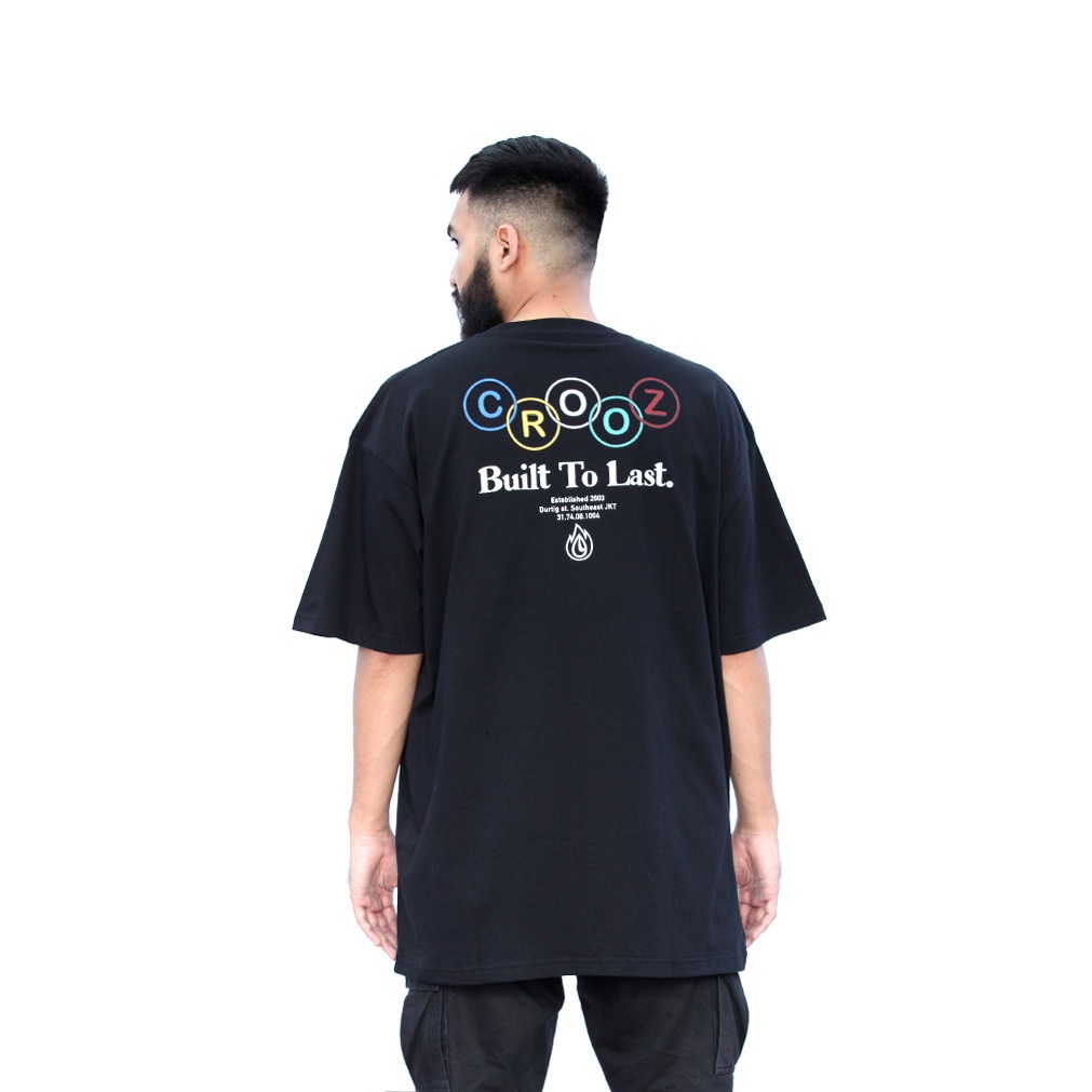 CROOZ RINGS TSHIRT BLACK Original Kaos