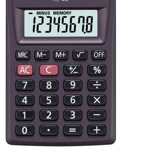 

❉ CASIO HL-4A - Kalkulator Saku ☊